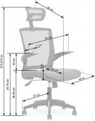 Kancelářská židle Valor, černo-šedá č.3