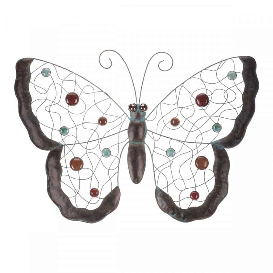 Levně Autronic Motýl - kovová dekorace na pověšení SR2018