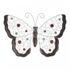 Motýl - kovová dekorace na pověšení. SR2018