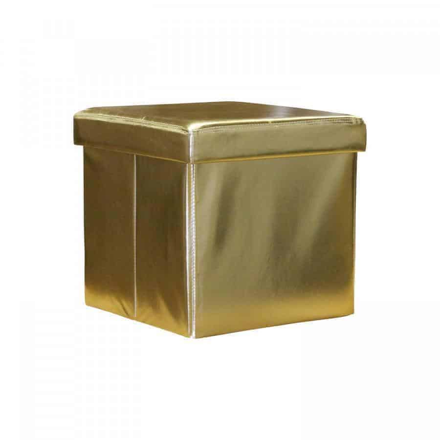 Levně Idea Sedací úložný box zlatý