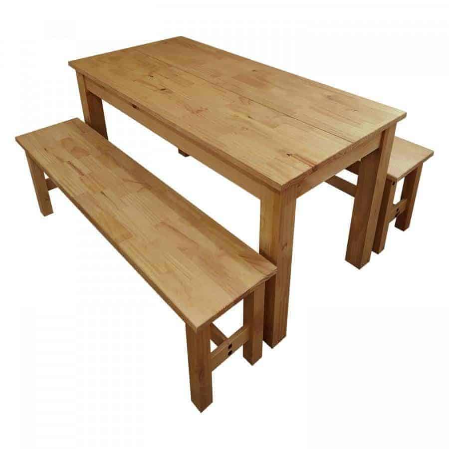 Levně Idea Stůl 140x70 + 2 lavice CORONA 2 vosk