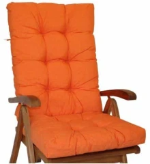 Polstr křeslo vysoké - oranžový melír č.1