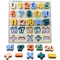 Dřevěné puzzle matematika MHBH1175