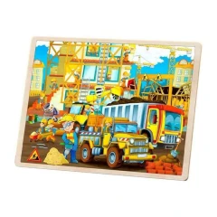 Dřevěné puzzle stavba MHBH1177