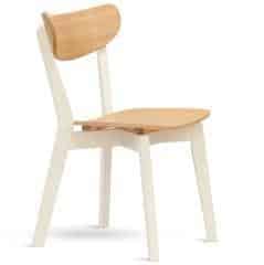 Jídelní židle NICO - dub/bílá