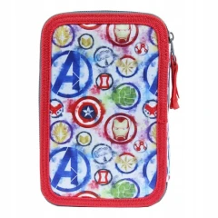 Školní penál třípatrový s náplní Avengers PEBH0841