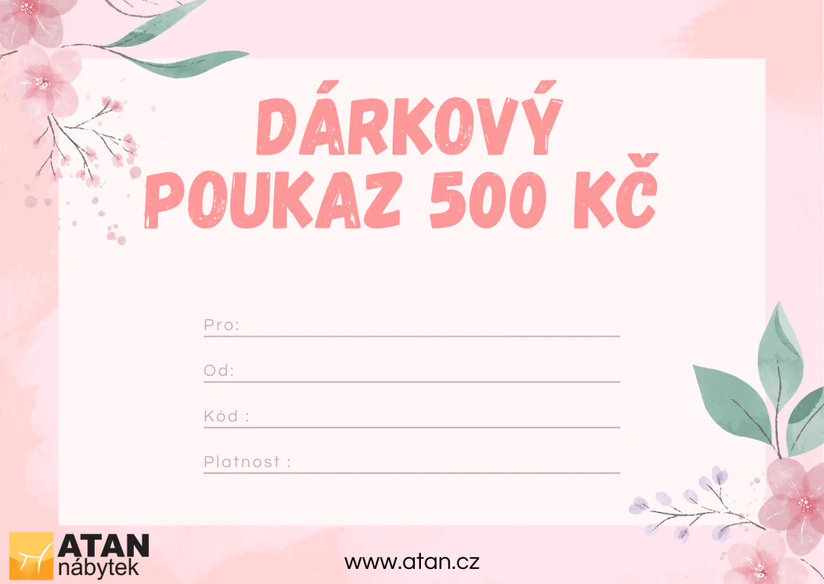 ATAN Dárkový poukaz 500 Kč Tištěný