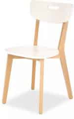 Jídelní židle Niko masiv - buk/bílá č.1