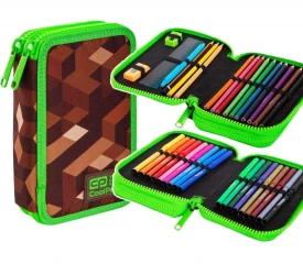 Školní penál dvoupatrový s náplní Pixel PEBH1213