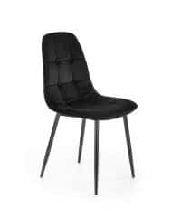 K417 krzesło czarny velvet (1p=4szt)