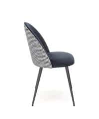 K478 krzesło czarny - biały (1p=4szt)