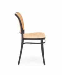 K483 krzesło naturalny/czarny (1p=4szt)