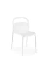 K490 krzesło plastik biały (1p=4szt)