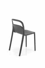 K490 krzesło plastik czarny(1p=4szt)
