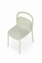 K490 krzesło plastik miętowy(1p=4szt)