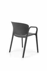 K491 krzesło plastik czarny (1p=4szt)