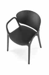 K491 krzesło plastik czarny (1p=4szt)