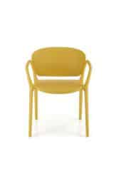 K491 krzesło plastik musztardowy (1p=4szt)