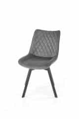 K520 krzesło nogi - czarne, siedzisko - ciemny popiel (1p=2szt)