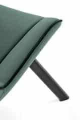 K520 krzesło nogi - czarne, siedzisko - ciemny zielony (1p=2szt)