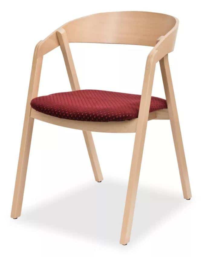MIKO Jídelní židle Guru buk čalouněný sedák