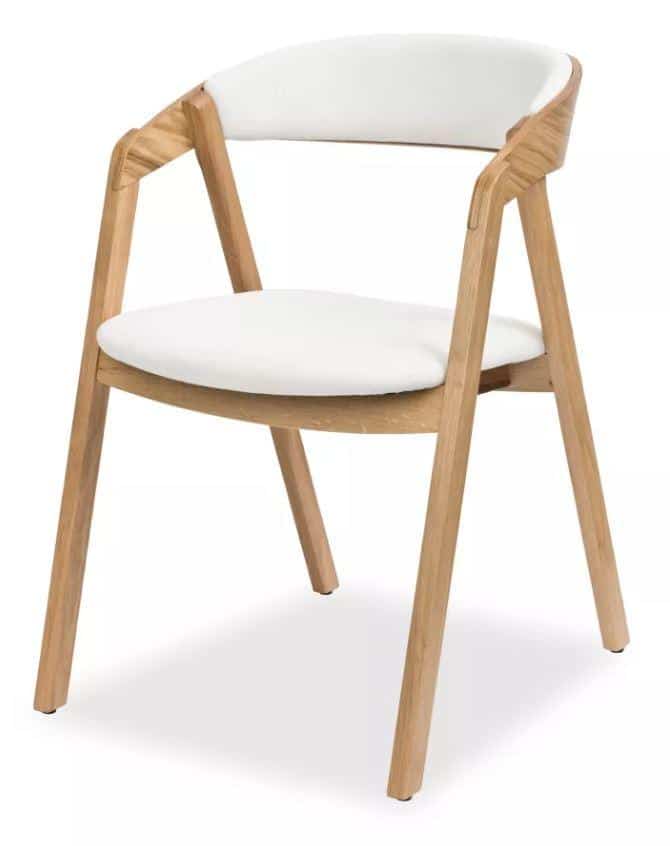MIKO Jídelní židle Guru dub čalouněný sedák a opěrka
