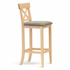 Barová židle HOKER buk/béžová - II.jakost č.1
