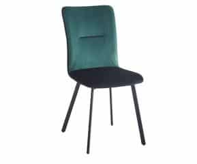 Čalouněná židle VLADO zelená/černá č.1