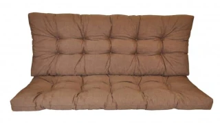 Polstr na zahradní houpačku 120 cm - hnědý melír č.1