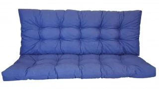 Polstr na zahradní houpačku 120 cm - tmavě modrý melír