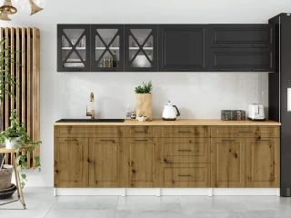 Kuchyňská linka Tyra 260 grafit/artisan MAT