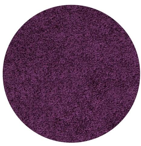 Ayyildiz Kusový koberec Life Shaggy 1500 lila kruh 120x120 (průměr) kruh