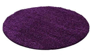 Ayyildiz kusový koberec Life Shaggy 1500 lila kruh