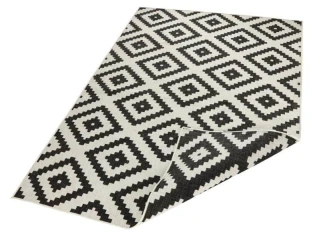 NORTHRUGS - Hanse Home koberce kusový koberec Twin-Wendeteppiche 103129 schwarz creme