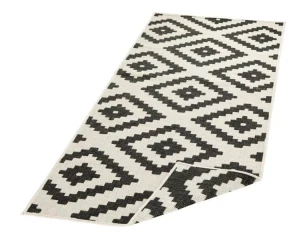 NORTHRUGS - Hanse Home koberce kusový koberec Twin-Wendeteppiche 103129 schwarz creme