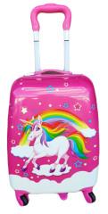 Dětský cestovní kufr Jednorožec s duhou 29l KFBH1270