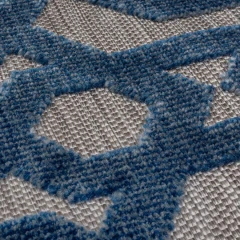 Flair Rugs kusový koberec Piatto Oro Blue kruh