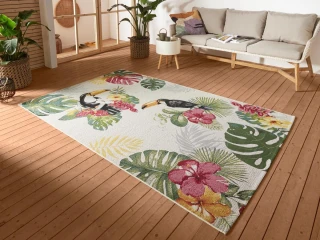 Hanse Home kusový koberec Flair 105608 Tropical Dream Creme Multicolored