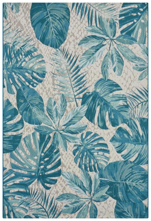 Hanse Home Kusový koberec Flair 105618 Tropical Leaves Turqouise 160x235 cm