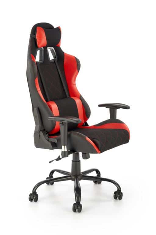 Herní židle DRAKE - červená/černá