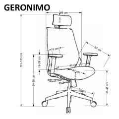 GERONIMO fotel gabinetowy czarny (1p=1szt)