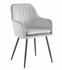 Jídelní židle YENEFER šedý velvet