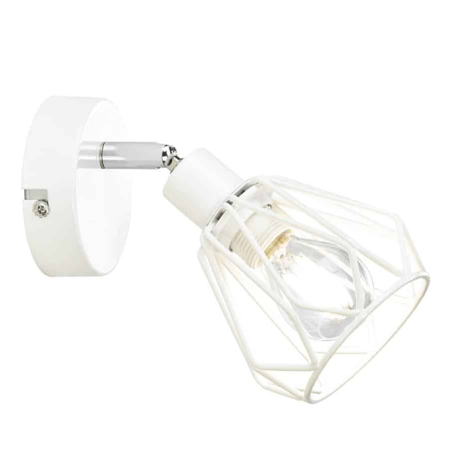 Tempo Kondela Nástěnná lampa OKIRA TYP 2 - bílá/kov + kupón KONDELA10 na okamžitou slevu 3% (kupón uplatníte v košíku)