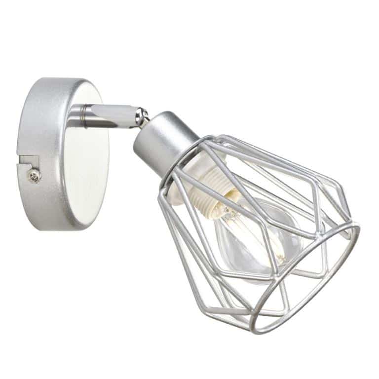 Nástěnná lampa OKIRA TYP 2 - stříbrná/kov