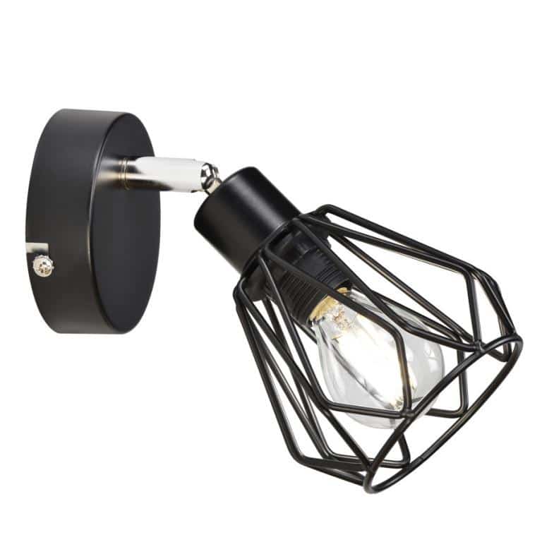 Nástěnná lampa OKIRA TYP 2 - černá/kov