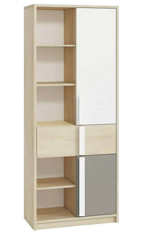 Casarredo Regál široký REPENS buk fjord/bílá/šedá