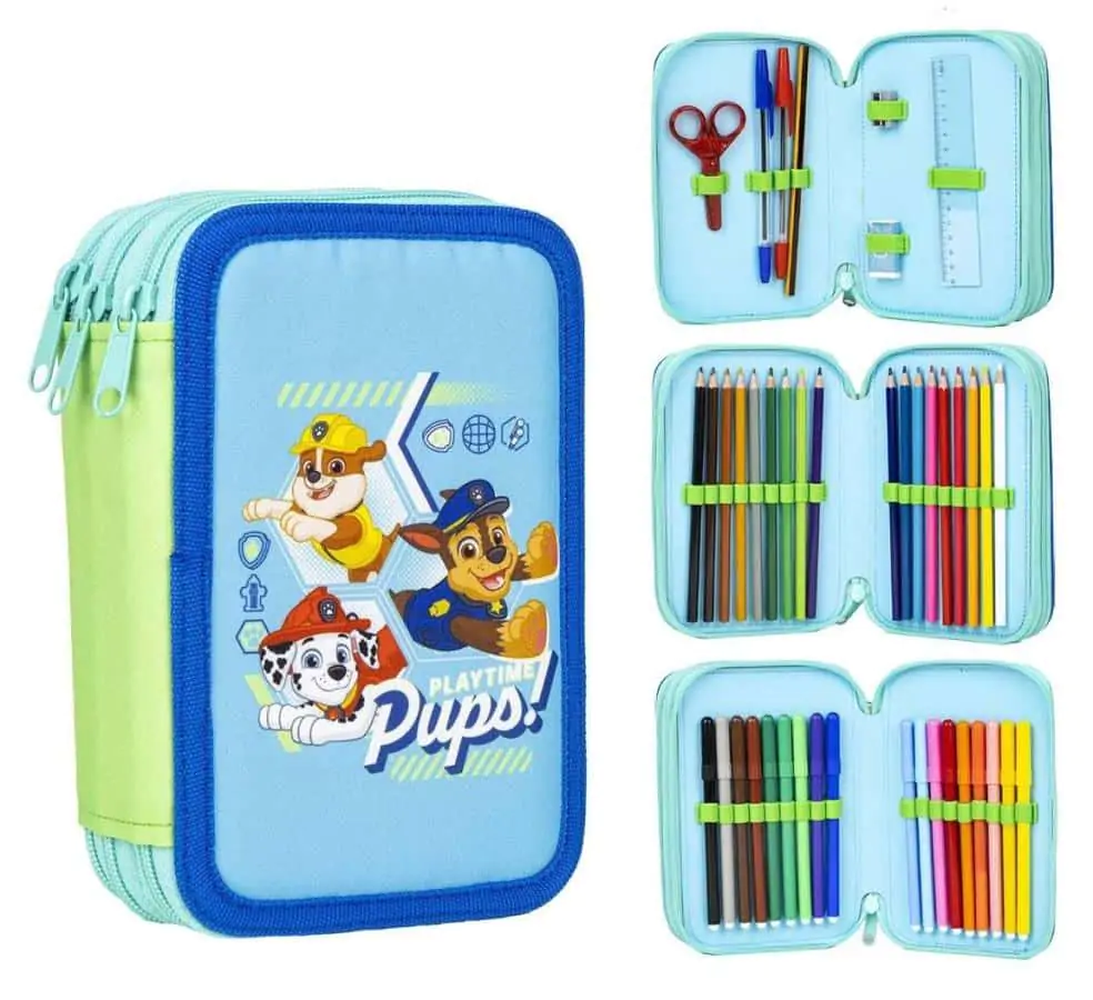 bHome Školní penál třípatrový s náplní Paw Patrol Pups PEBH1295