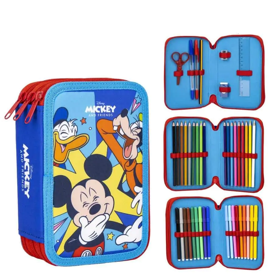 bHome Školní penál třípatrový s náplní Myšák Mickey PEBH1298