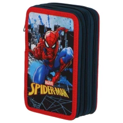 Školní penál třípatrový s náplní Spiderman PEBH1293
