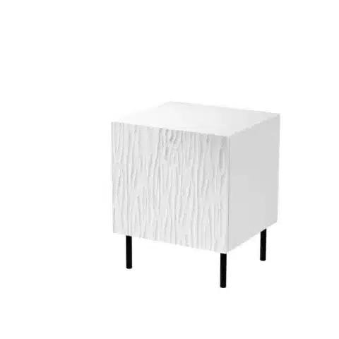 Set 2 kusů nočních stolků Jungle - matná bílá
